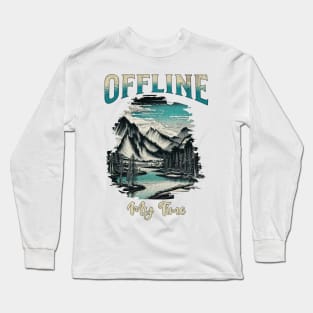 Offline, my time Vacation Adventure Long Sleeve T-Shirt